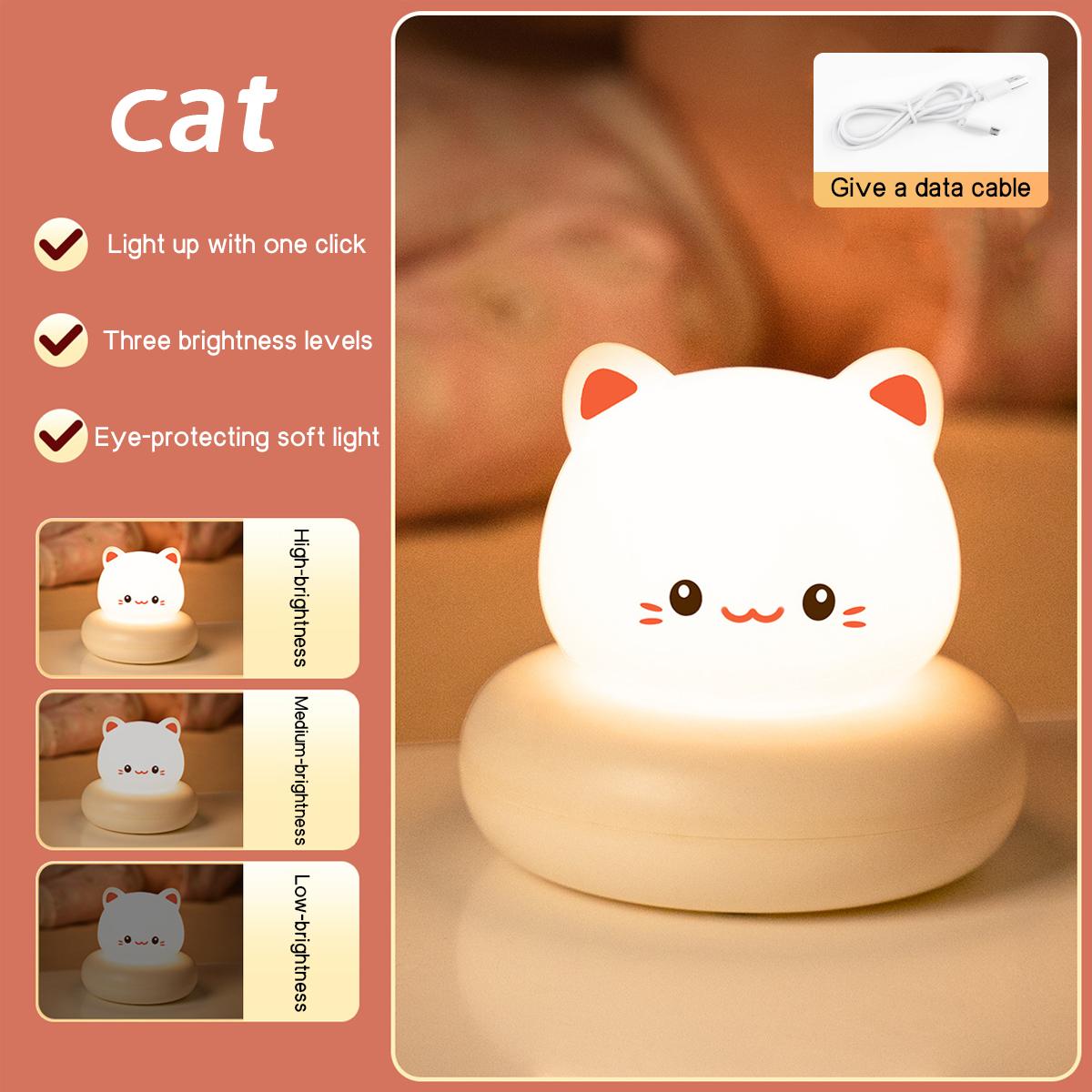 

BEPAN Cute Cartoon LED Night Light with Multi Level Dimming Touch Control Baby Bedside Lamp Essential for Nursery Room Decoration