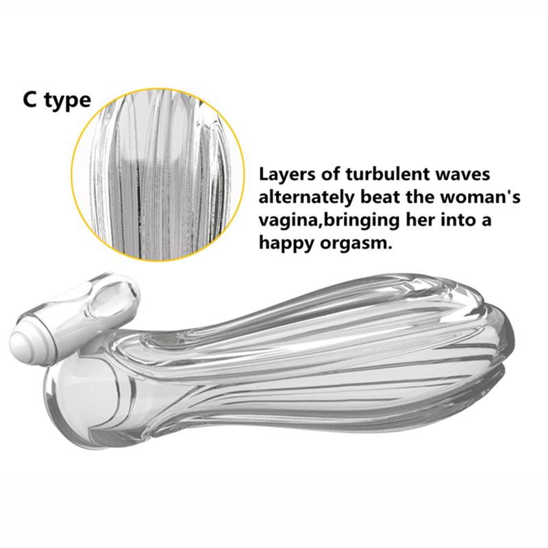 Available Vibrating Penis Sleeve Reusable Crystal Condom Cock Extender Vibrating Ring Sex Toy for Men Adult Sex Products