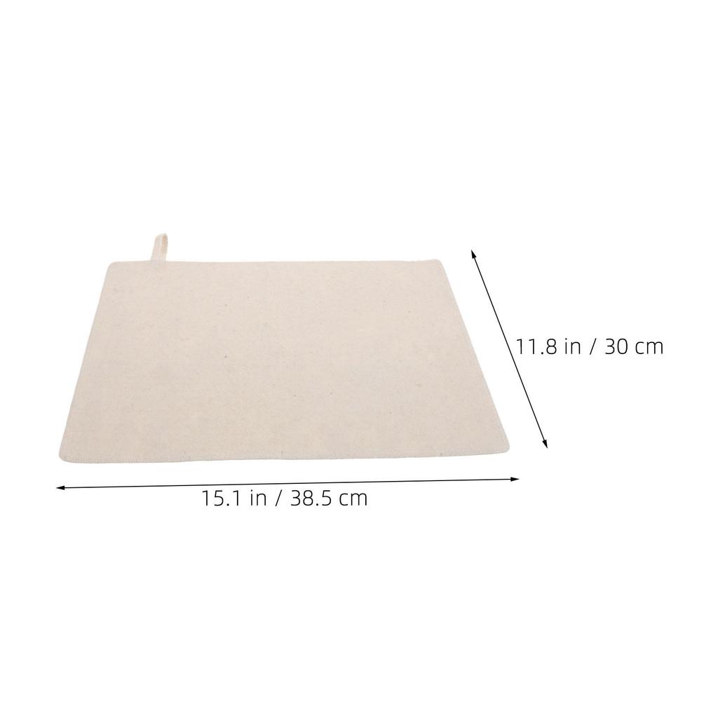 2Pcs Felt Sauna Bench Cushion Thick Waterproof Nonslip Seat Pad Portable Sauna Bath Mats Steam Room Seat Cushion