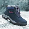 Warm Fur Lightweight Cotton Shoes Men Walking Footwear Male Winter Shoes Sneakers