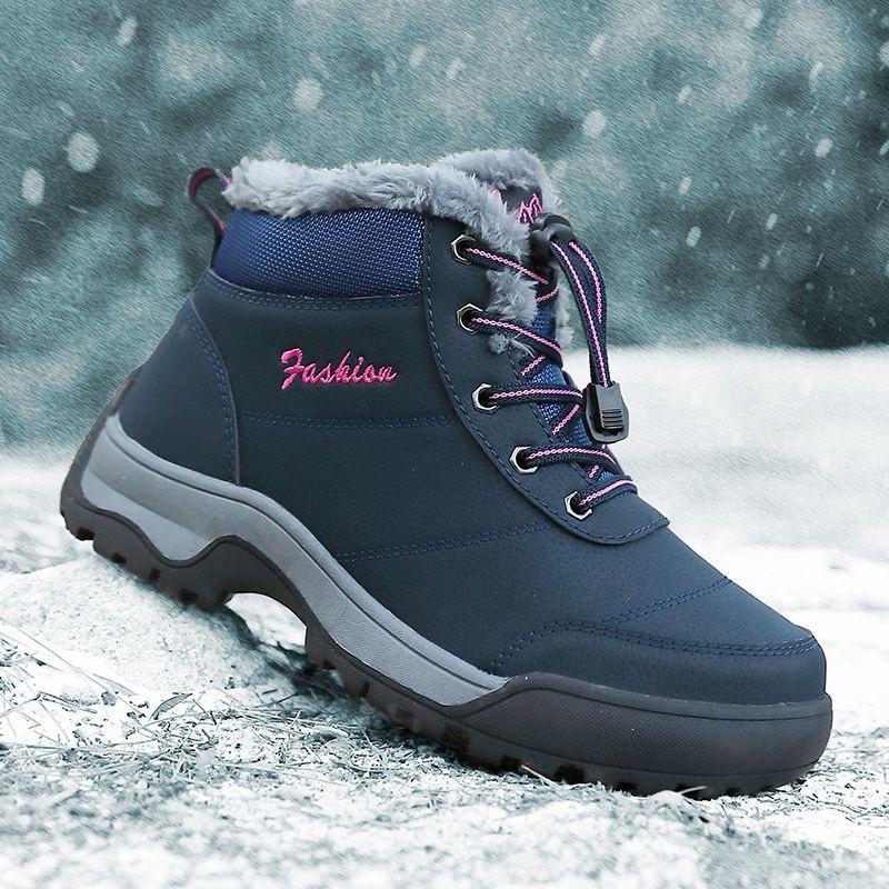 Warm Fur Lightweight Cotton Shoes Men Walking Footwear Male Winter Shoes Sneakers