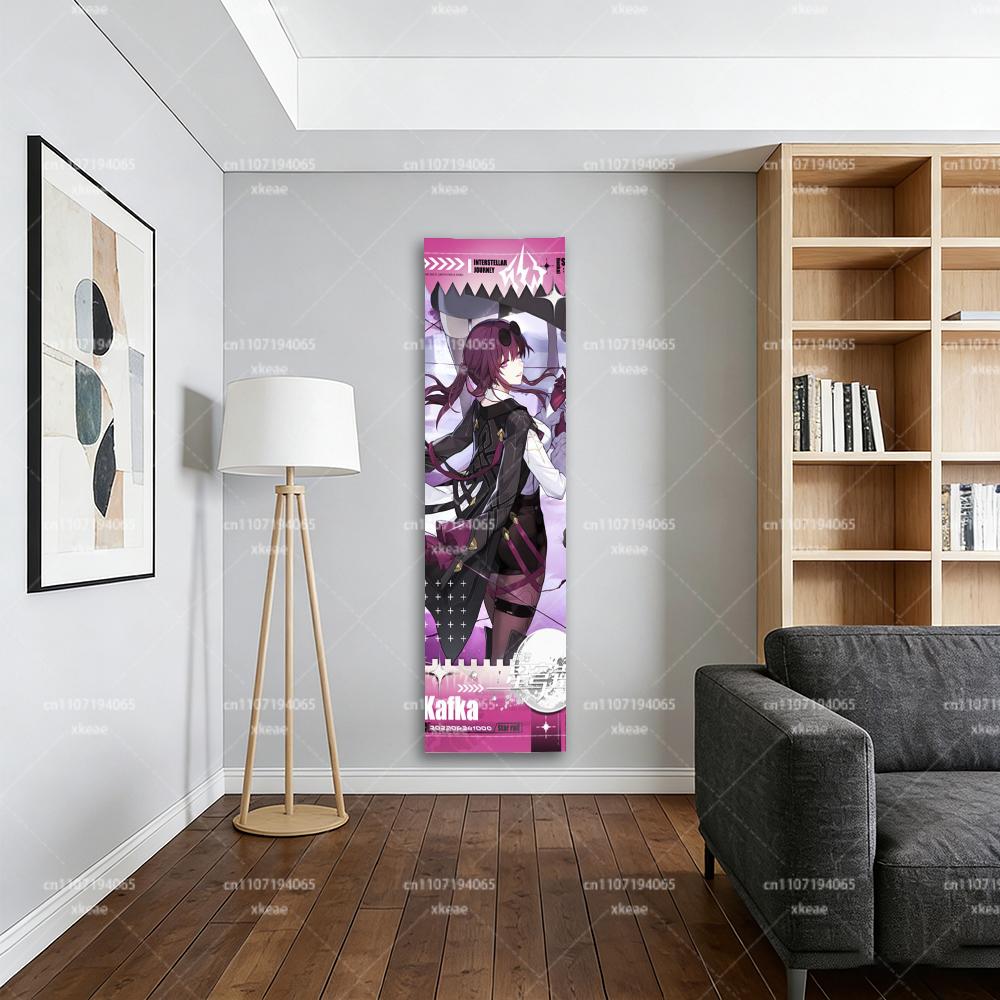 Honkai: Star Rail Kafka Long Tapestry, Anime Game Vertical Wall Hanging For Bedroom Dorm Decor