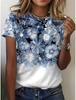 Damen T-Shirt Blumengrafik Vintage Stilvoll Lässig Kurzarm Rundhalsausschnitt Reguläre Oberteile Täglich 2025 Sommer