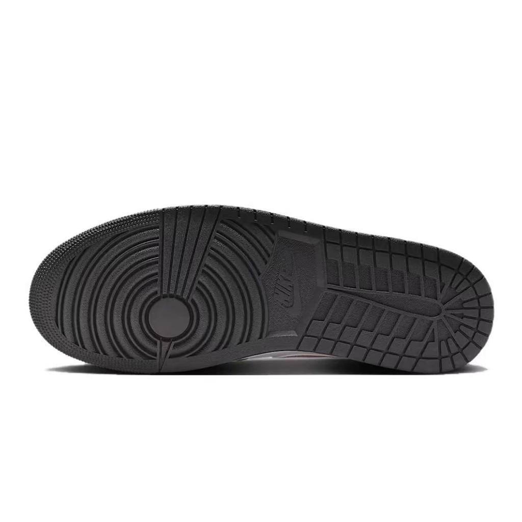 Jordan Air Jordan 1 Abrasion Resistant Low top Vintage Basketball Shoes Unisex Black Orange 553558-165(Team701-F)