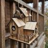 Handgefertigtes Vogelhaus aus Holz Wasserdichte Vogelnisthöhle Kreatives Lebensraum für Wildvögel Garten