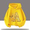 Alfabet A-Z Leeuwenkoning Kinder Hoodie voor Jongens, Meisjes - Casual Shirt met Cartoonprint - Herfst/Winter Kleding
