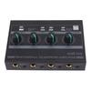 Amplificatore per Cuffie a 4 Canali Amplificatore Stereo in Metallo Mini Splitter per Auricolari per Studio e Palco
