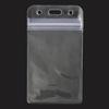 10Pcs Card Pouch Durable Lightweight Portable Waterproof Resealable Zip Type Holder for Library Cards