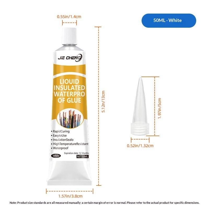 High Temperature Resistant Insulated Waterproof Glue Fast Curing 30/50ml for Bathroom Kitchen Leak Repair