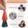 Kinetic Spinning Cone Double-Sided 3D Printed Mixed Color Plastic Spiral Novelty Desk Toy for Age14 Up Gift Pyramid Design Decor