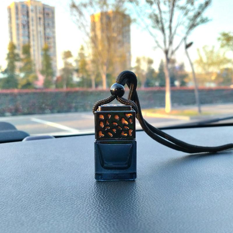 1Pc Car Perfume Empty Bottle Pendant Fragrance Oil Diffuser Rearviewmirror Car Interior Car Mounted Perfume Hanging Empty Bottle