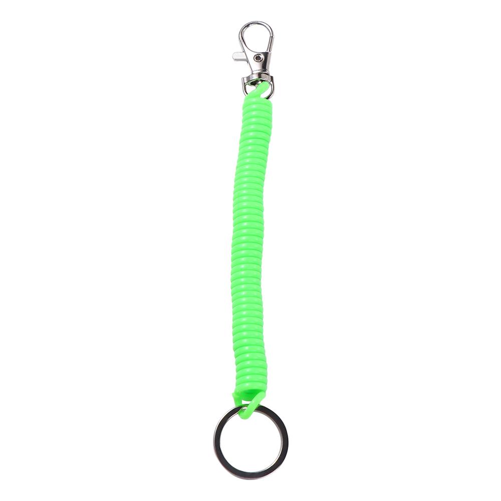 Keychain Lanyard Key Chain Holder Anti-lost Lobster Clasp Keyring Key Hooks Stretch Spring Coil