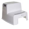 Step Stool - - 2 Up - Non-slip and Textured - Up To 80 Kg for Children and Adults - Grey