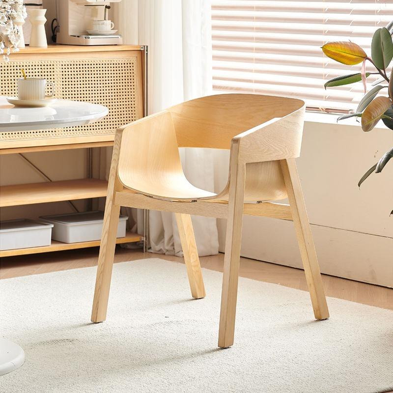 Nordic Dining Chairs Solid Wood Living Room Chairs Minimalist Portable Chair Creative Design Desk Chair Luxury Home Furniture