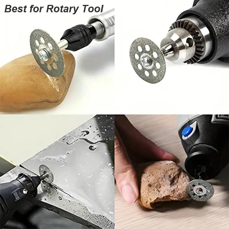 Diamond Cutting Disc Wheels Circular Saw Blade CutOff Rotary Tool Disk Mini Drill Mandrel Wood Stone Plastic Glass Sharp Cutter