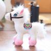 12/17cm Horse Plush Doll Toys Cute Mini Horse Keychain Stuffed Animal Horse Plush Toy  Bag Decor