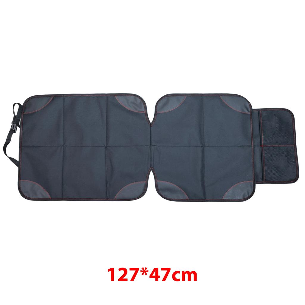 Car Seat Protector Cover Waterproof Anti-Scratch Stain Resistant with Storage Pockets Car Interior for Child Baby Pet Non-Slip