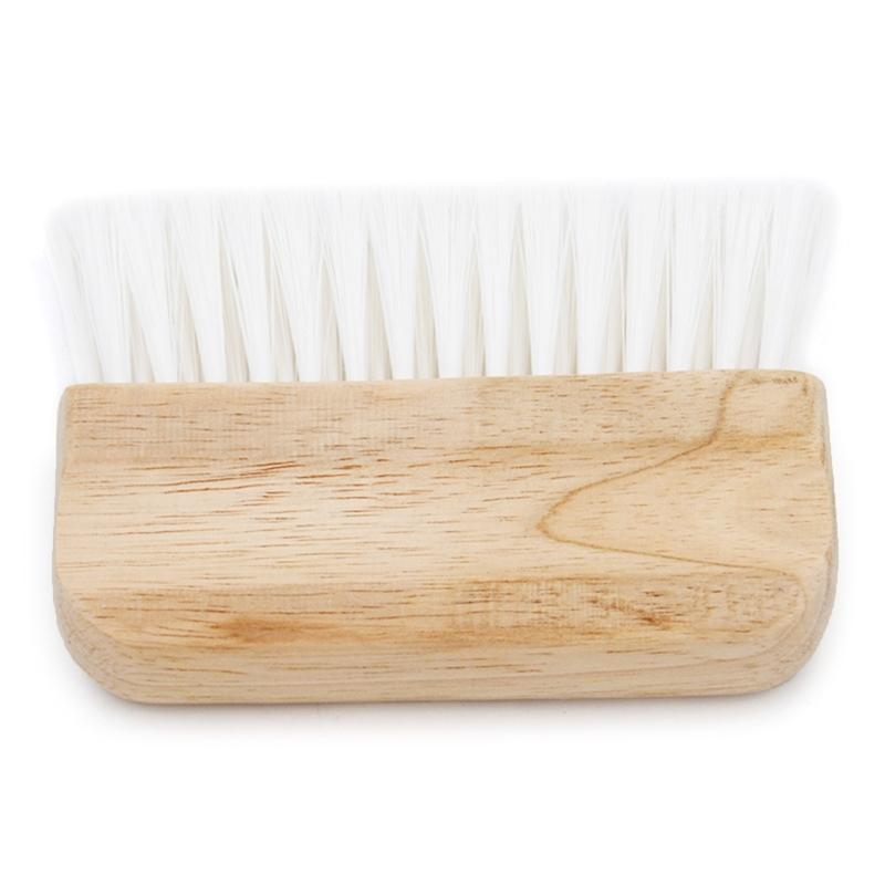 Practical Flat Brush Fiber Brush with Wooden Handle Hand-held Art Brush Furniture Brush Cleaner for Indoor Outdoor Wall