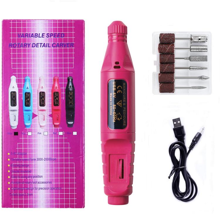 Portable Electric Nail Grinder Set - Mini Manicure Tool Kit
