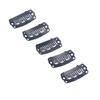 100pcs 2.3cm U Shape Wig Clips 6 Comb Teeth Stainless Steel Black Wig Accessories Snap Comb Clips for Hair Extension