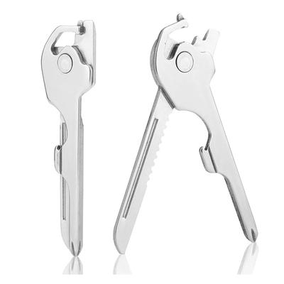 6-in-1 Multifunctional Keychian Folding Cutter Mini Outdoor Bottle Opener Screwdriver Keychain