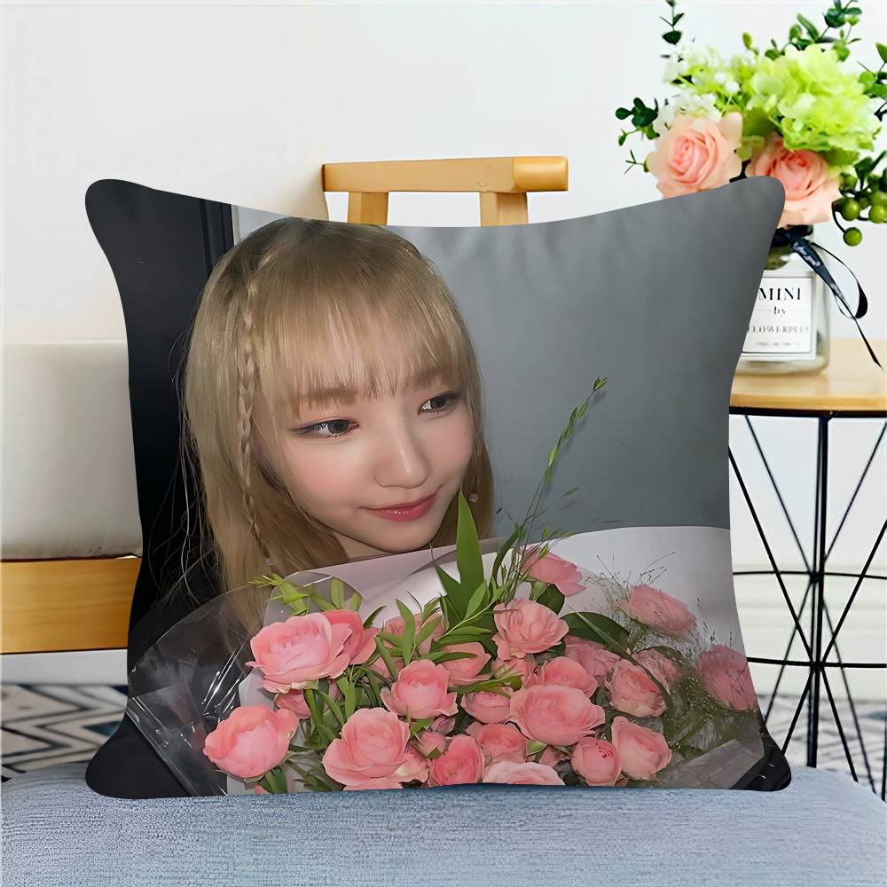Sängerin Y-YUNHA Kissenbezug Toon Geschenk Kissenhülle Schlafzimmer Zuhause Sofa Stuhl Sitz Dekor Kissenbezug