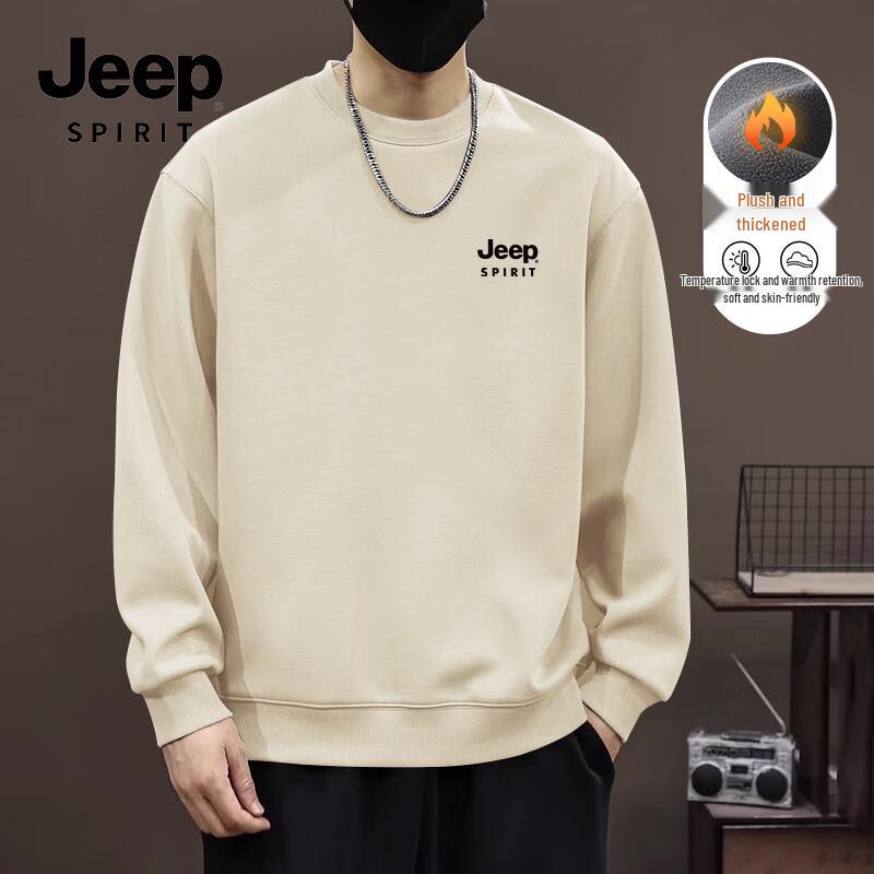 

JEEP SPIRIT Men s Winter Thermal Fleece Sweatshirt 4XL