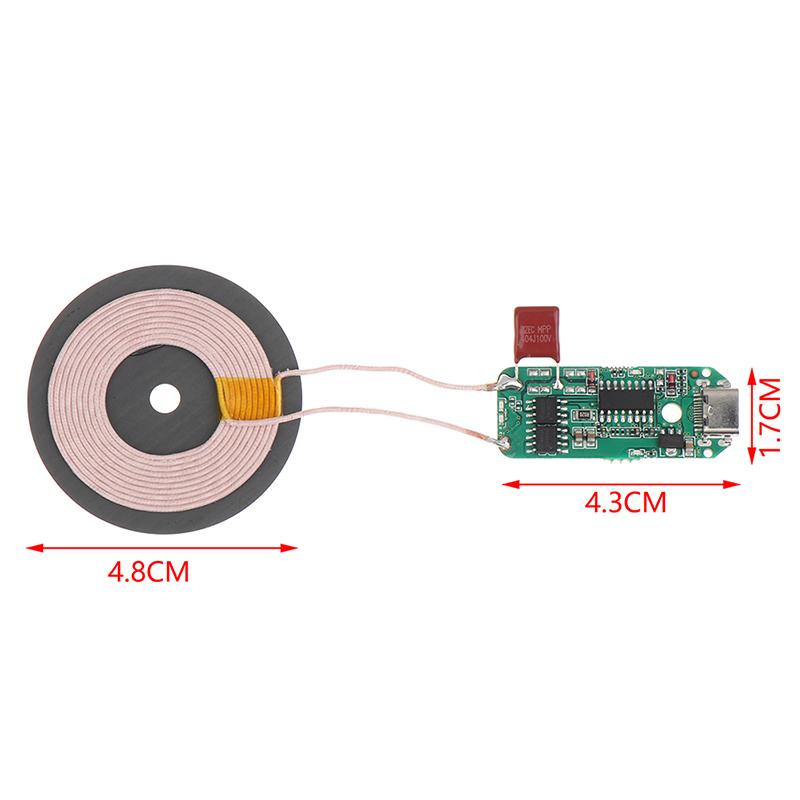 10/15W bezdrátový nabíjecí modul Micro Type-C vysílač Pcba Circuit Board Coil