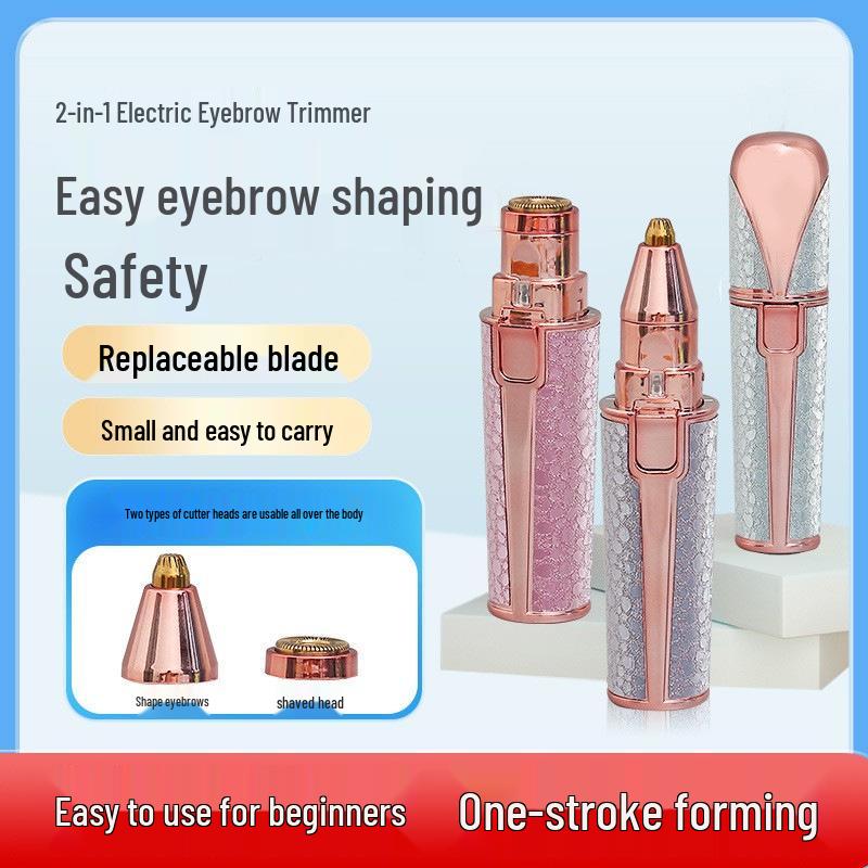 Rechargeable Electric Eyebrow & Intimate Hair Trimmer for Women