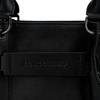 Longchamp 3D Front Logo Embellished Zipper Closure Tote Bag Shopping Bag Small Calfskin Handbag Small Women Tote Black 10197HCV001