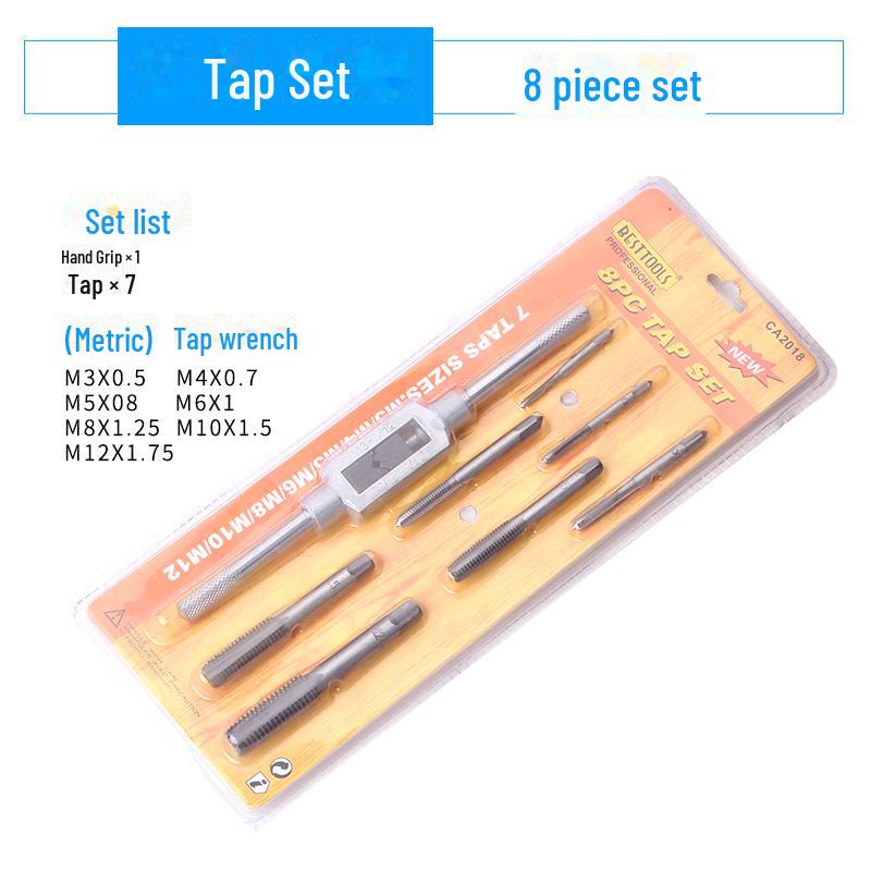 Manual Tap and Die Set with Wrench for Threading