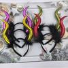 Contemporary Devil Horn Headpiece Comfortable Cosutme Headbands For Theatrical Performances Cosplay Enthusiasts
