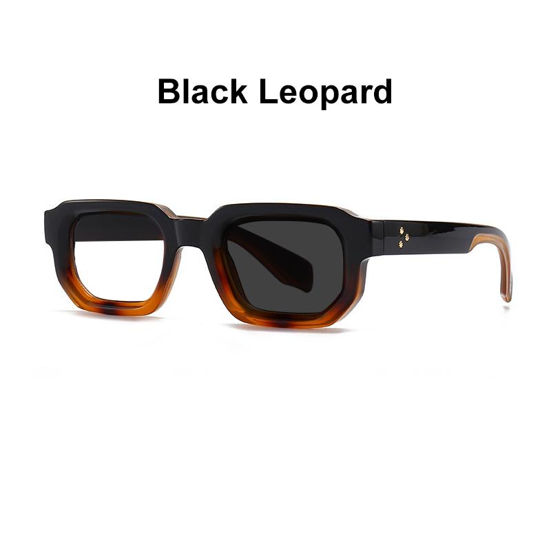 Brand Black Square Men's Glasses Frame Optical Anti Blue Light Reading Eyeglasses Retro Small Rivets Men's Presbyopia Glasses