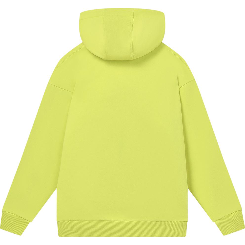FILA 2023 Winter New Knit Hoodie Fashion Casual Loose Solid Color Knit Sweatshirt Couple Style Unisex Sweatshirt Sulfur-Green F51U348297F-YE