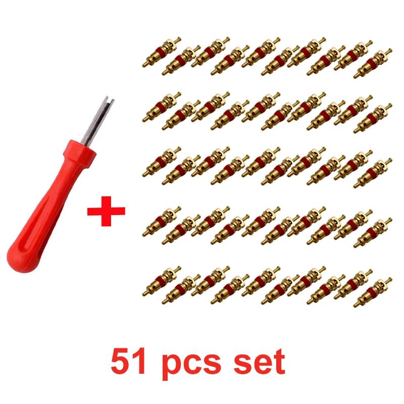 Portable Tire Valve Core Remover & Installer Tool for Car/Bike/Motorcycle Repair - Wrench Screwdriver