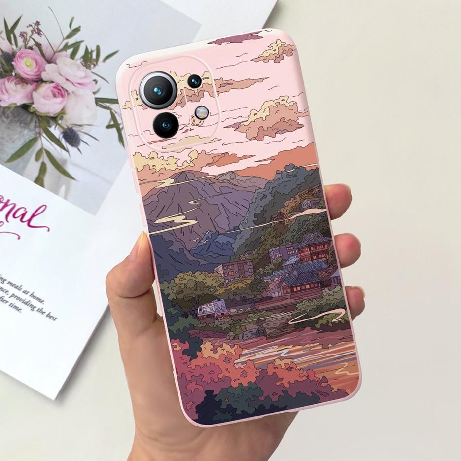 For Xiaomi Mi 11 Lite 5G Case Cute Fashion Painted Cover Soft TPU Phone Case For Xiaomi Mi 11 Pro Mi11 Lite 11Lite Fundas Bumper