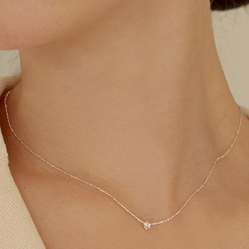 Lewe Clear Shiny Chain Necklace