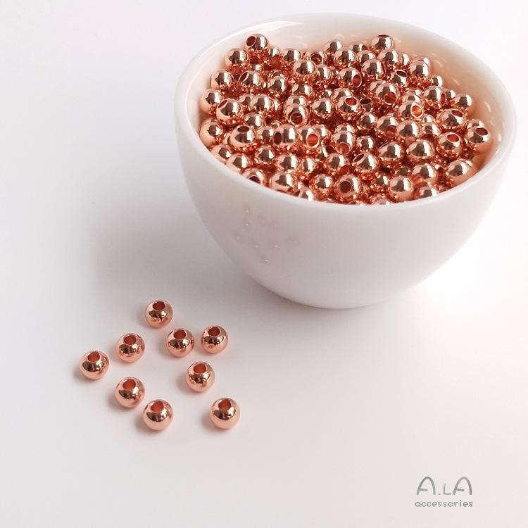 Vergoldete & Silberne Abstandshalterperlen für DIY Schmuck - 18K & Weißgold Optionen