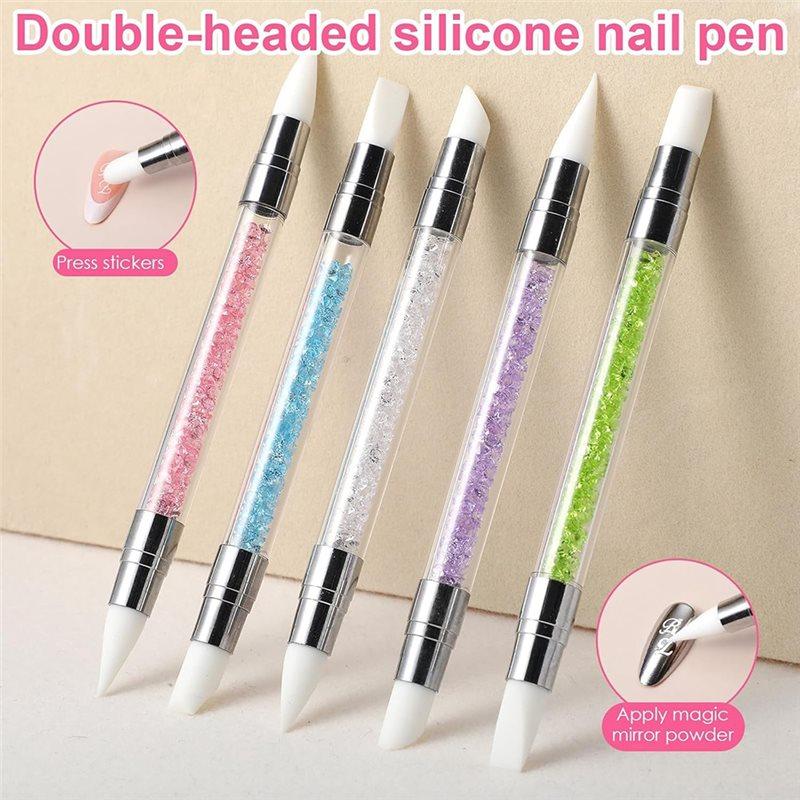 2025 Trend Nail Art 10-teiliges Werkzeugset zum Tupfen und Modellieren - Doppelseitig für Design, Blattgold, Schnitzen, Malen & 3D-Effekte