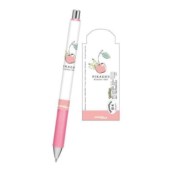Pokemon Pikachu EnerGel Sharp Mechanical Pencil 0.5mm Cherry Blossom Design