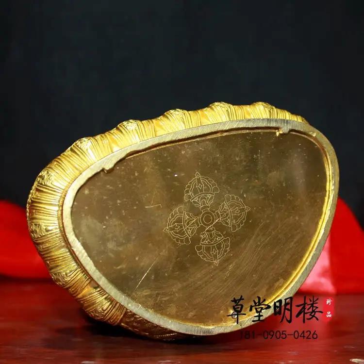 Amitabha Buddha, Tibetan Tantra pure copper gilt pharmacist Buddha Sakyamuni, Seven Inch Seiko Sanbao Buddha