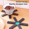 Descanso Criativo Dobrável Almofada Resistente ao Calor para Mesa de Jantar Proteção de Bancada de Cozinha Economia de Espaço Tapete Protetor
