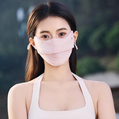 Women's Ice Silk Sun Protection Face Mask