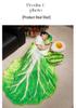 Cartoon Cabbage Watermelon Duck Egg 2-in-1 Flannel Hug Pillow & Nap Blanket
