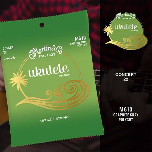 Martin M610 Ukulele Premium Polygut Concert Strings