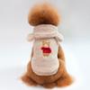Winter Pet Hooded Coat Small Dogs - Coral Fleece Warm Outfit In Coffee Purple Apricot Red Blue
