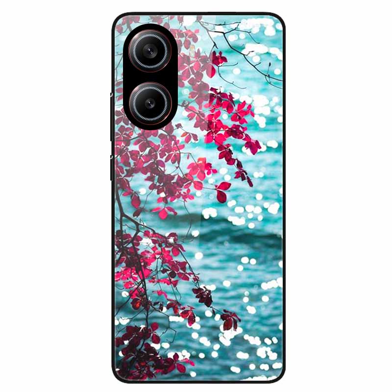 For Poco X7 Pro 5G Case Flower Hard Back Cover Tempered Glass Cases for Xiaomi Poco X 7 Pro X7Pro Hard Shells PocoX7Pro 2025 New
