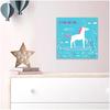 Les Trésors De Lily [Q6711] - Designer Fabric 'My Unicorn' Turquoise (Once Upon a Time) - 30x30 Cm