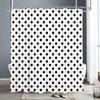 Cortina de chuveiro com linhas geométricas abstratas, estampa de letras, preto e branco, cortina de chuveiro, cortinas de banho escandinavas simples, decoração de banheiro