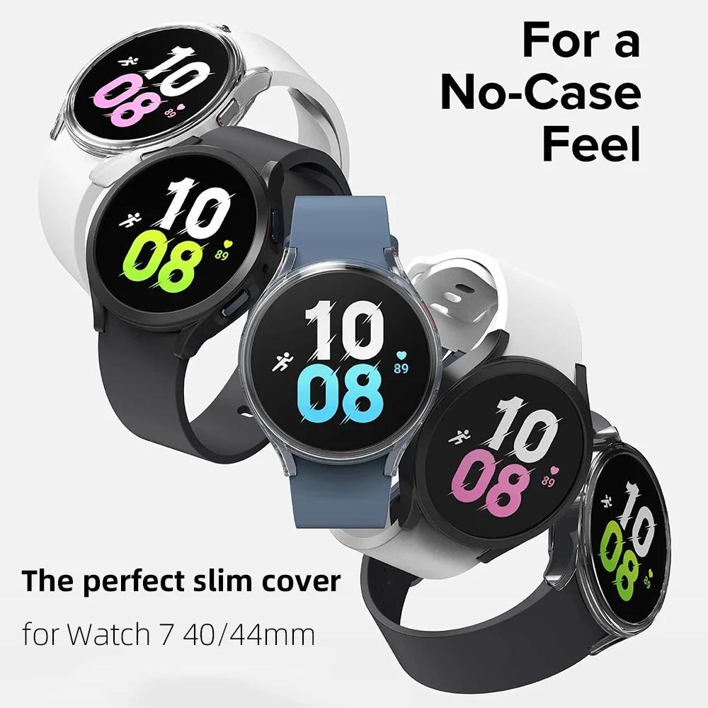 PC Case for Samsung Galaxy Watch 7 40mm 44mm Smartwatch Cover Protective Hollow Bumper All-Around for Galaxy Watch 7 Accessories